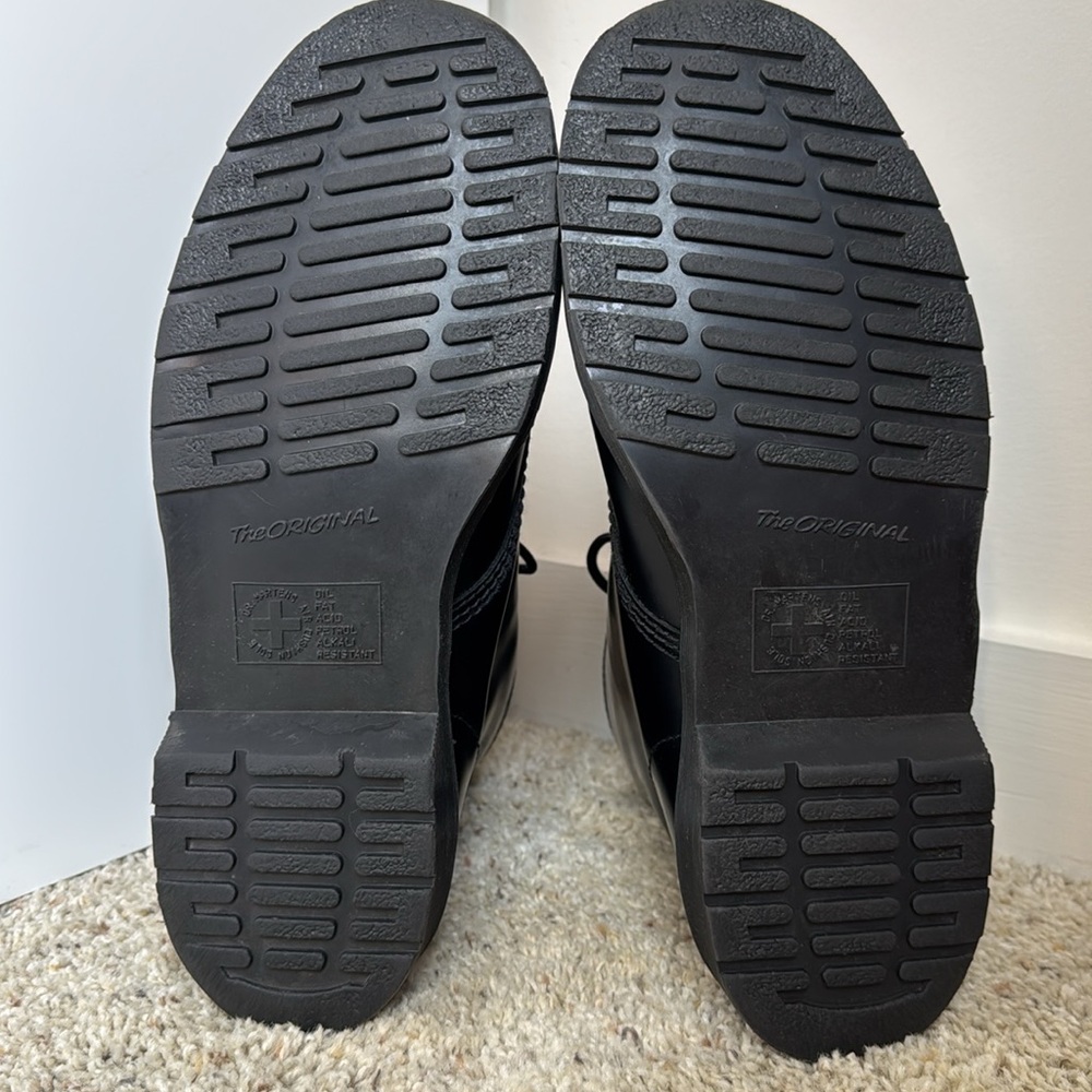 Dr Martens 14353 Black Leather Boots 11 M - Picture 5 of 8